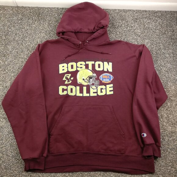Vintage 2005 Boston College Eagles Hoodie Champion Football Sweatshirt Mens XL - Picture 2 of 11
